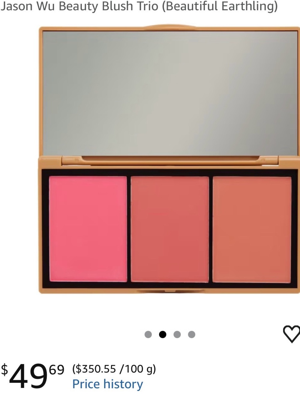NWT JASON WU Peach blush pallet Box